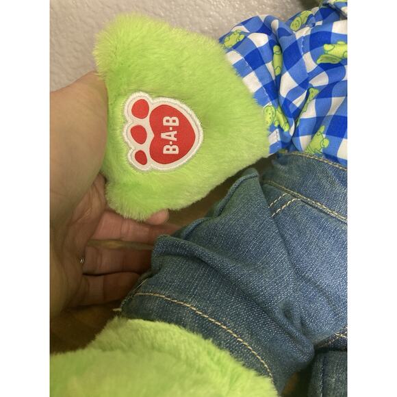 Build A Bear Frog w/ Outfit Spring Green 16" Plush BAB 2022 Animated Recording - Picture 4 of 8